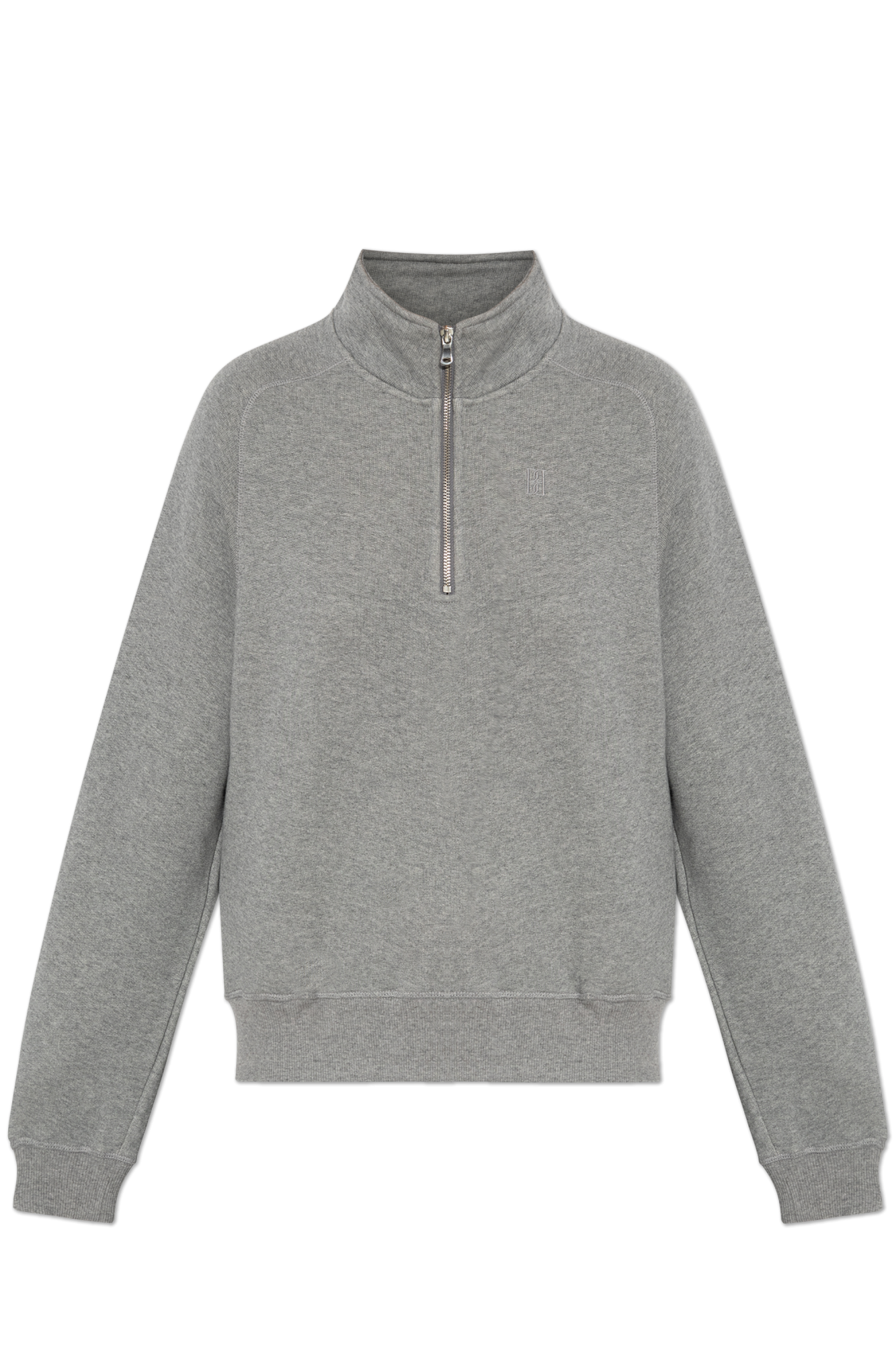 Tシャツ・カットソー By Malene Birger SS25 PRICILLA LIGHT SWEATER (103136 QZ4) Grey Sweatshirt 